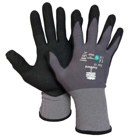 Handschuh Profi-Flex, Nylon Feinstrickhandschuh mit gesandter Nitrilbeschichtung, EN 388