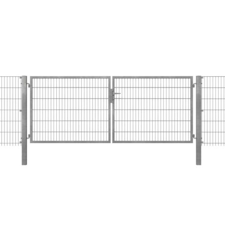 Kombitor, verzinkt 4000x2000 2-flg., mit Stabmattenfüllung,MW50x200 mm incl. kompl. Zubehör ohne PZ