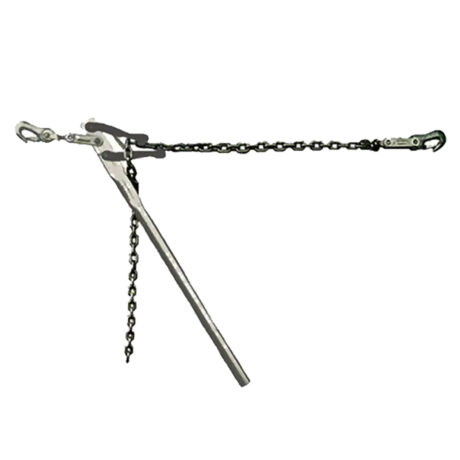 Tornado Spannwerkzeug zum Wildgatterzaun montieren, 6m Kette mit Haken und Spannhebel